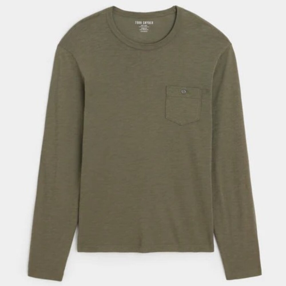 Todd Snyder Men's Brown Casual Long Sleeve‎ with Pocket Shirt - Size S Small